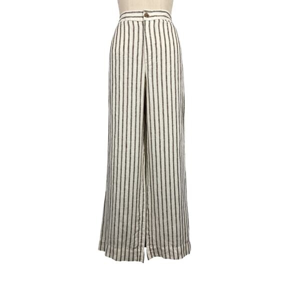 Faherty Relaxed Cocoa Grove Stripe Sun Strider Size M Pants - Picture 2 of 6